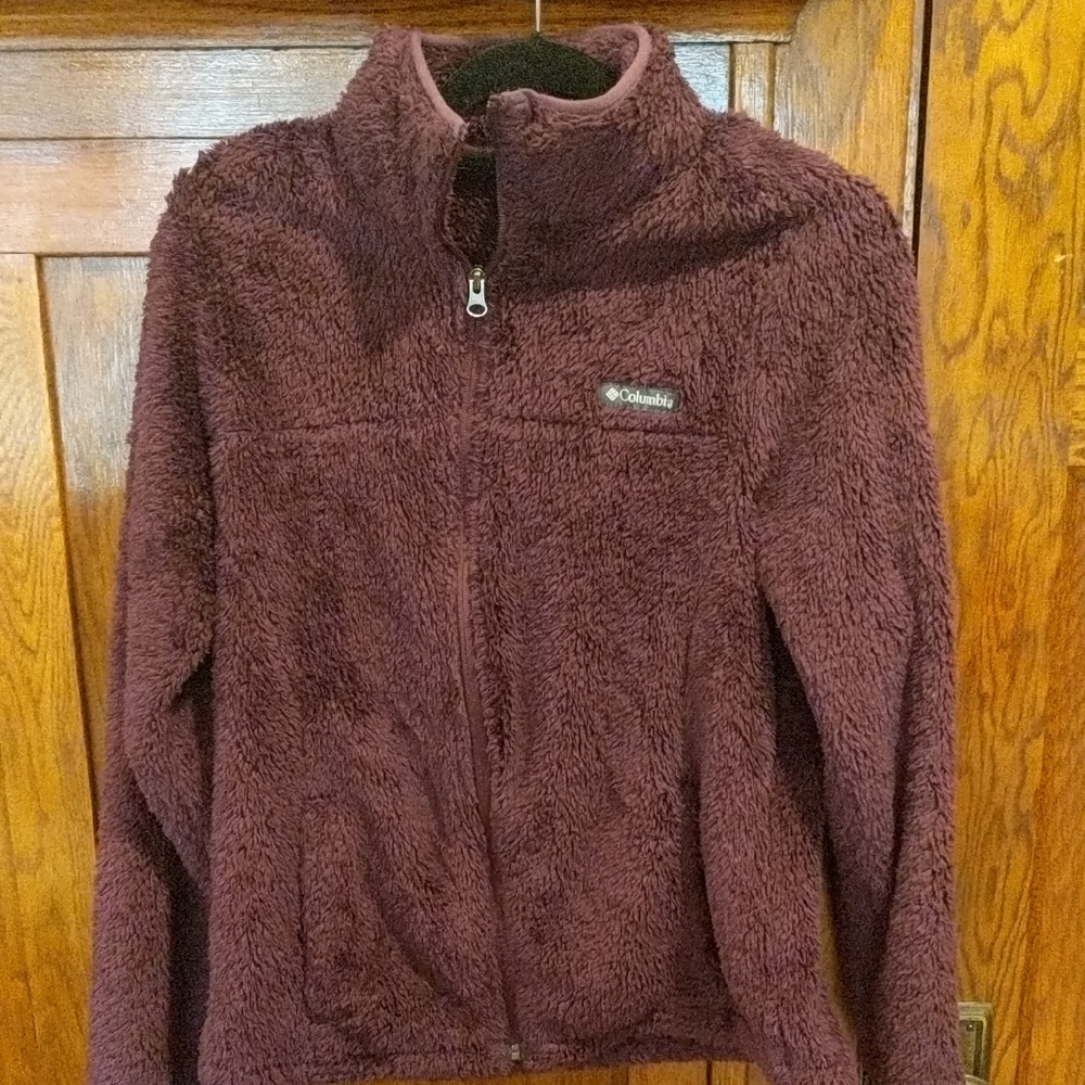 Columbia Maroon Fleece Jacket